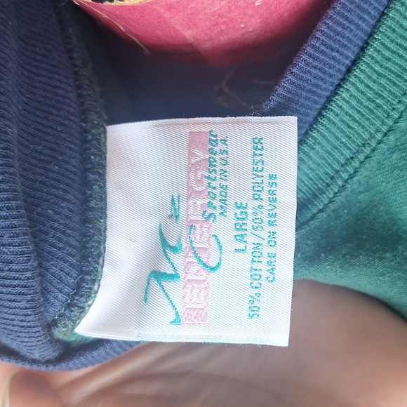 Vintage 90s double collar Grandma holiday Christmas crewneck size Large - Picture 8 of 9